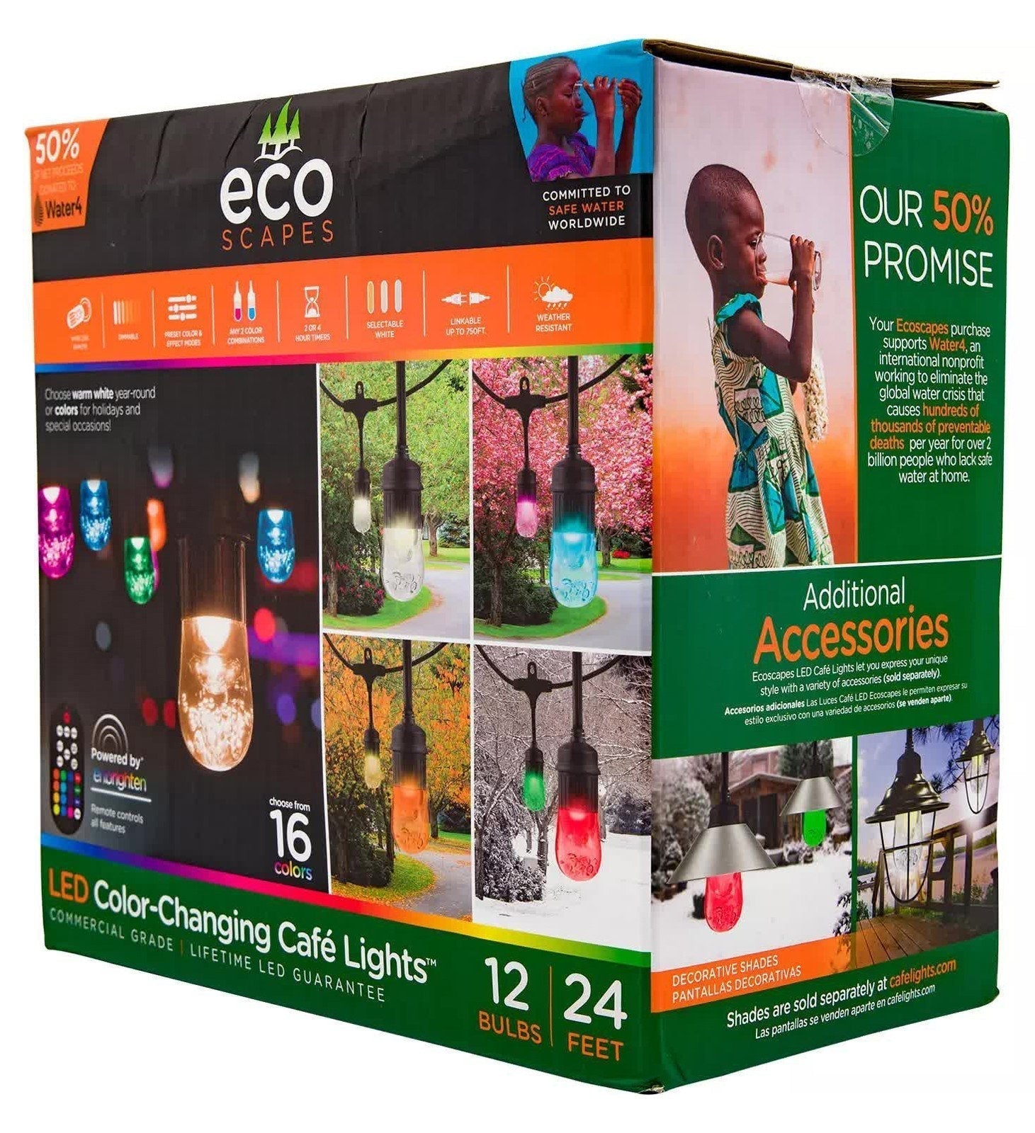 Eco Scapes popular Color Changing Cafe Light