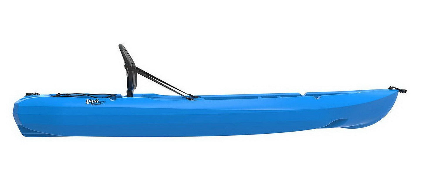 Two 8' Adult Kayaks with Paddles and Backrest Blue 2 pack HDPE Plastic Lifetime