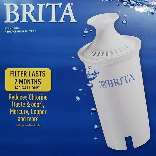 Brita Drinking Water Pitcher Filter Replacement Refills 40 Gallon Each 1 2 3 4