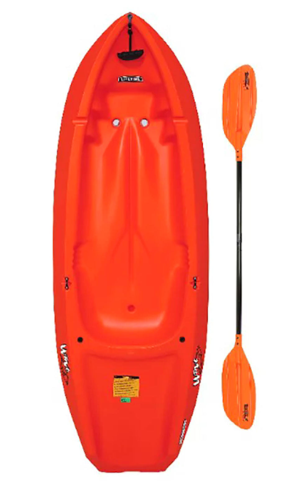 Youth Kids 6' Kayak with Paddle Included 132 lb Capacity Lifetime Wave