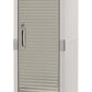 Locking 4 Shelf Locker Storage Cabinet Stainless Steel Door 72" H x 18" W