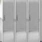 Locking 4 Shelf Locker Storage Cabinet Stainless Steel Door 72" H x 18" W